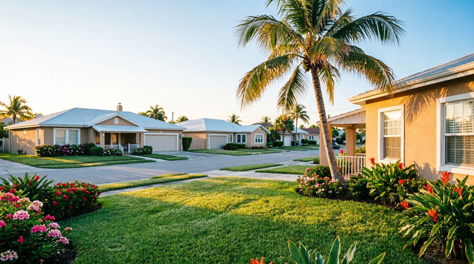 Irrigation system in Miami landscape